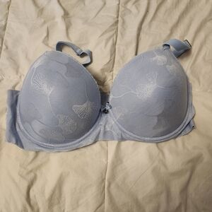 RACHEL Rachel Roy Light Blue Lace-Trim T-Shirt Bra
